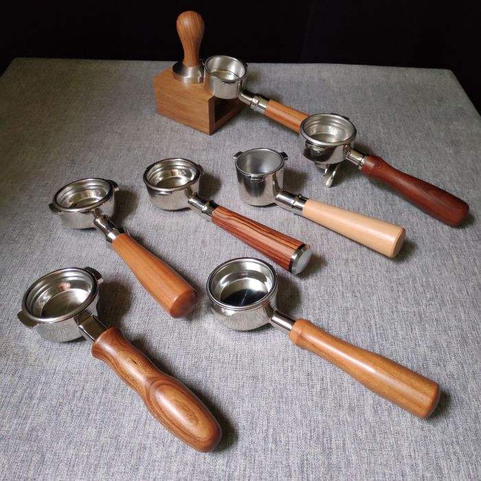 고품질 스테인레스 스틸 프리미엄 54mm Naked Bottomless Portafilter, Barista BES 870/878/880 교체와 호환 가능