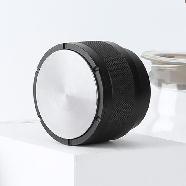 스프링 커피 탬퍼 보정 58mm 파우더 프레스 스프링 압축 바리스타 일관된 탬핑 압력 탄성 탬퍼