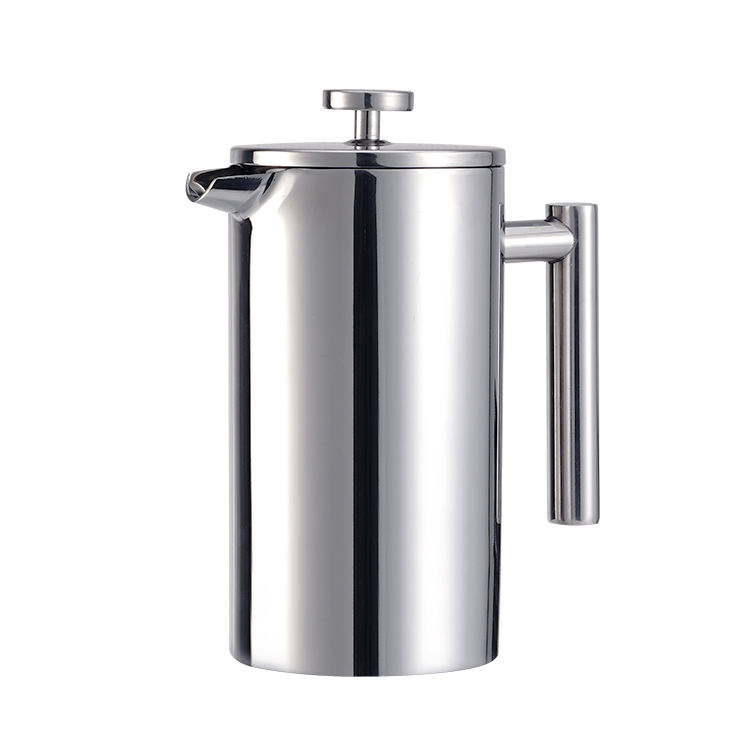 커피 메이커 350ml 800ml 1000ml 이중 벽 스테인레스 스틸 카페테리아 절연 커피 티 메이커 냄비