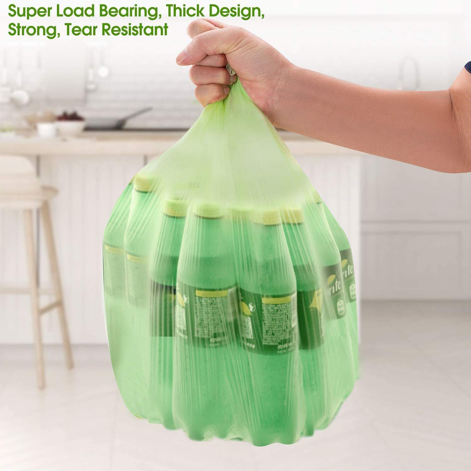 100% Compostable 폐기물 가방 주방 음식 스크랩 가방 가정용 작은 퇴비 욕실 쓰레기 봉투