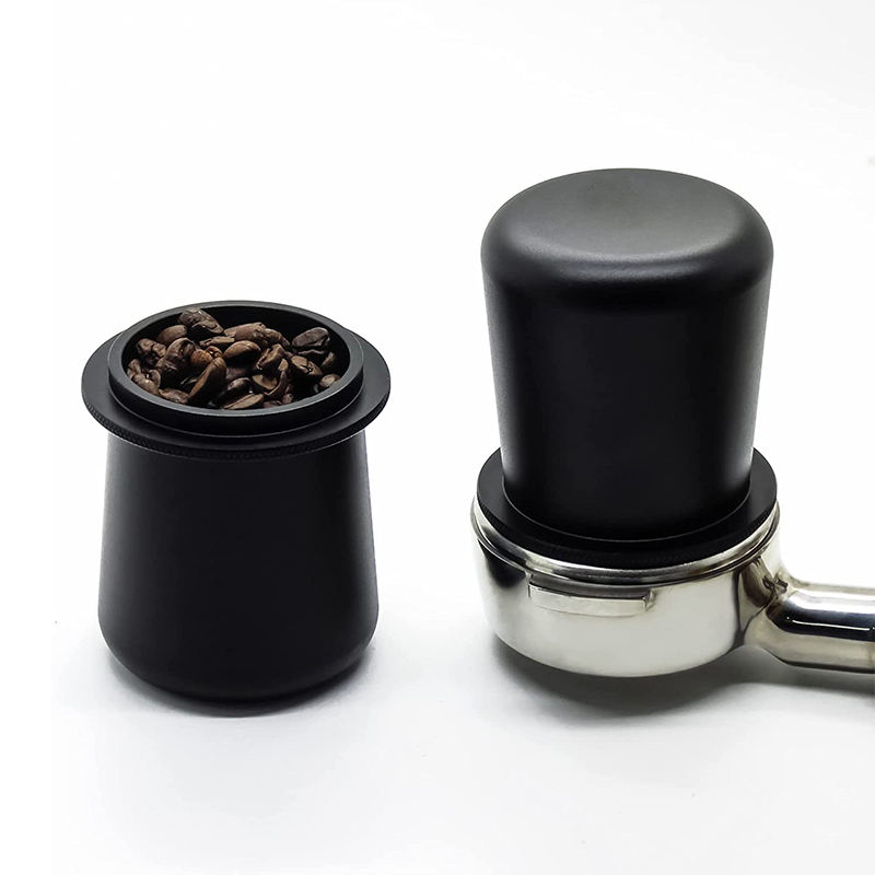 알루미늄 합금 53mm 커피 측정 컵 에스프레소 공작 기계 에스프레소 측정 깔때기 복용량 컵 바리 스타 커피 파우더