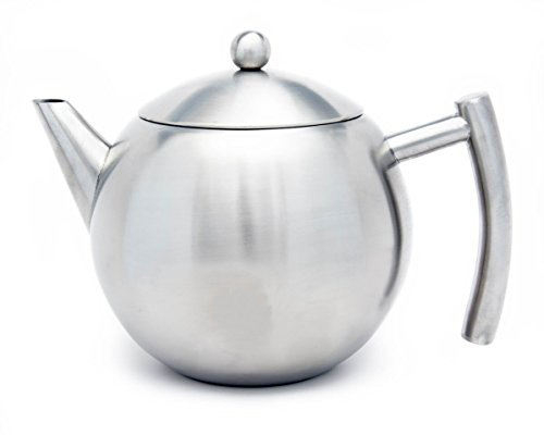 느슨한 차 절연을 위한 인퓨저가 있는 34oz/50oz 스테인리스 스틸 주전자는 더 긴 차 주전자를 위해 차를 따뜻하게 유지합니다.
