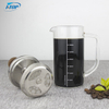 I-TOP GFP11 아마존 핫 세일 블랙 350ml 미니 휴대용 프렌치 프레스 커피 메이커 뚜껑이있는 티 메이커