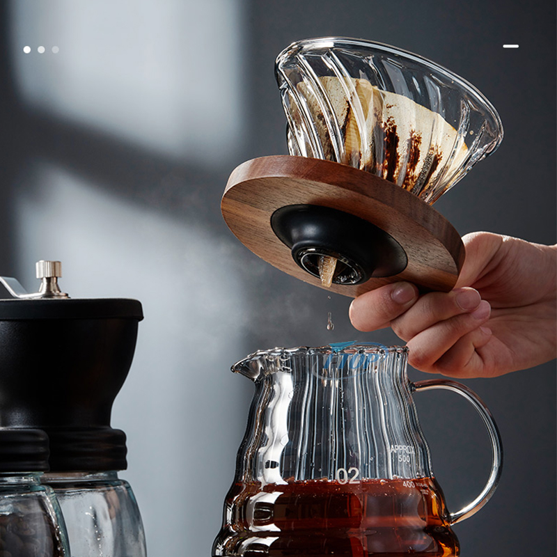 v60 야외 현대 수동 드립 여행 가방 선물 상자 포장 그라인더 냄비 주전자 커피 메이커 세트에 부어