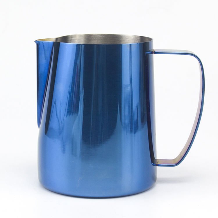 공장 사용자 정의 바리 스타 350ml 600ml 900ml 스테인레스 스틸 우유 주전자 Frothing 컵 금속 커피 에스프레소 김이 나는 우유 투수