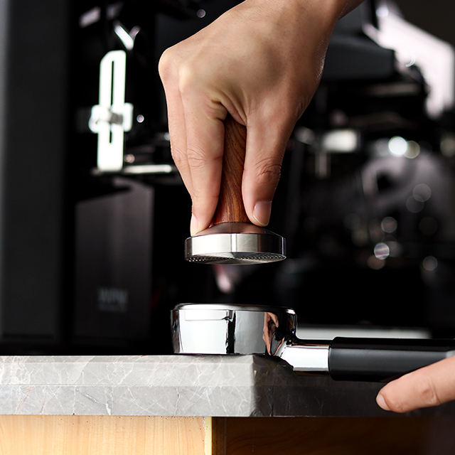 Ecocoffee Delonghi 용 51mm 커피 에스프레소 밑면이없는 나무 손잡이 커피 Portafilter