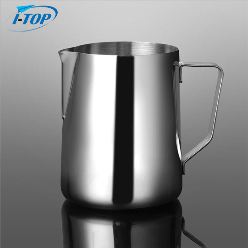 우유 투수 핑크 코팅 다채로운 에스프레소 라떼 아트 화환 Frother Barista 스테인레스 스틸 커피 Frothing 투수 우유 주전자