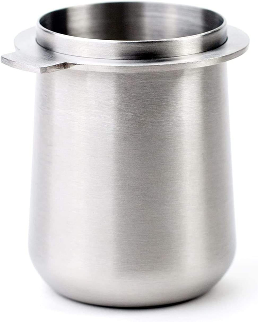 58mm Portafilter 투약 컵 에스프레소 커피 투약 컵 304 스테인레스 스틸 매트 블랙 비 스틱 코팅