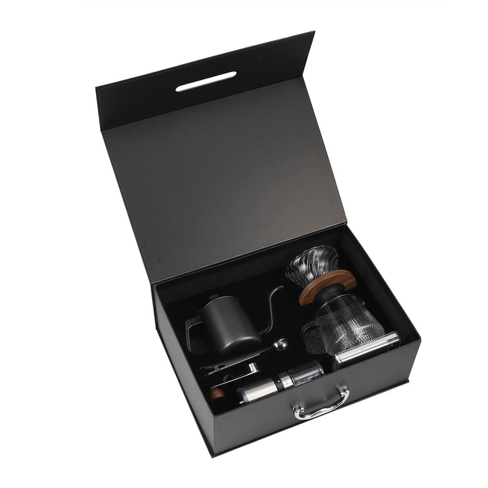 선물 포장 oem 핸드 드립 세라믹 v60 위에 부어 커피 액세서리 메이커 세트 드립 주전자 여행 커피 세트
