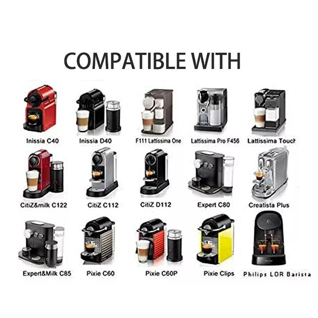 자동 접착 뚜껑을 가진 다시 채울 수 있는 빈 깍지 Nespresso 커피 캡슐