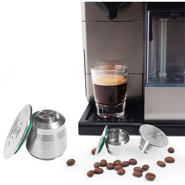 2022 신제품 Nespresso 리필 가능 호환 커피 필터 캡슐 포드 재사용 가능한 스테인레스 스틸 커피 캡슐