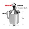 우유 Frother HomeGoal 스테인레스 스틸 수동 우유 Frother 핸드 헬드 커피 우유 Frothing 투수