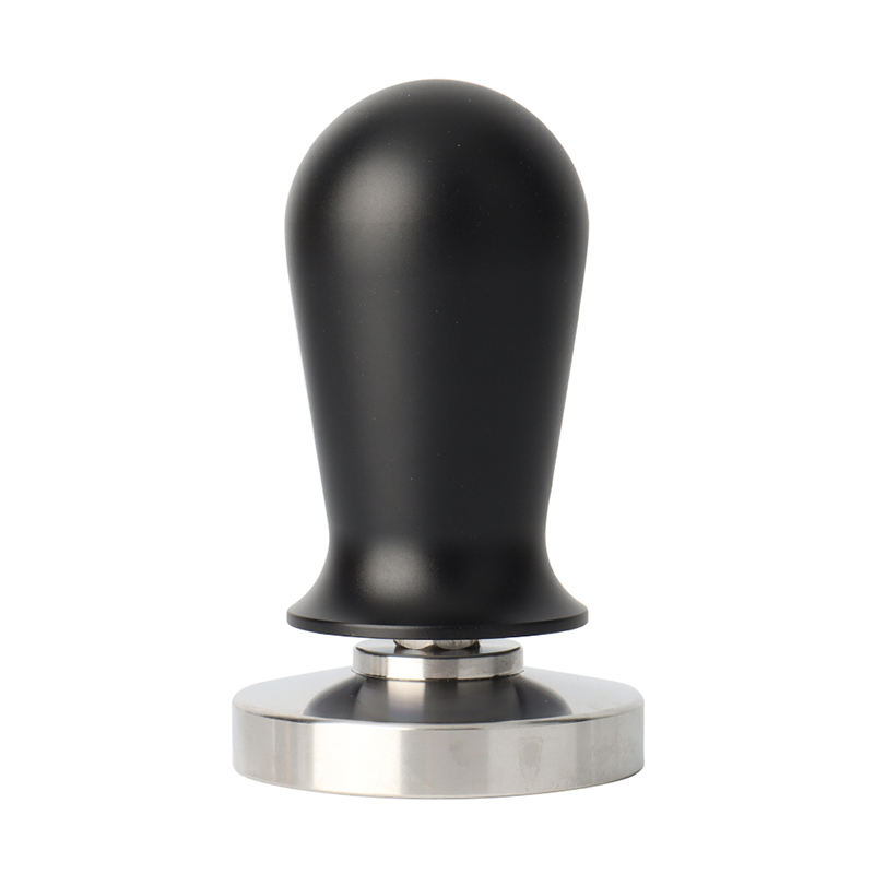 51mm 커피 탬퍼 압력 조절 보정 에스프레소 핸드 탬퍼 304 스테인레스 스틸베이스 블랙