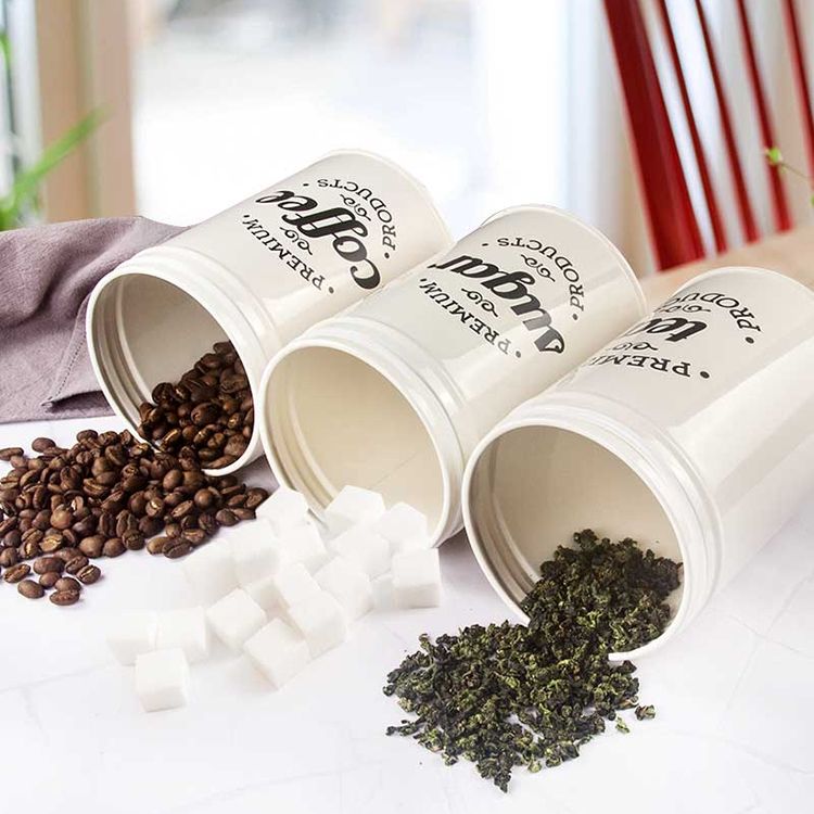 차 커피 콩 CanisterSet 용 맞춤형 밀폐 용기 보관 용기