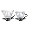 뜨거운 판매 커피 찌꺼기 V60 바리 스타 커피 양조 컵 2-4Cups에 대한 내열 유리 커피 필터