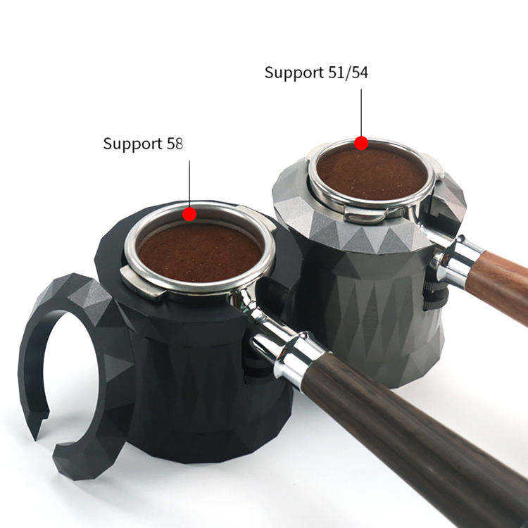 바닥 없는 Portafilter 54mm 천연 나무 손잡이 304 스테인레스 스틸 Naked Portafilter Barista에 적합