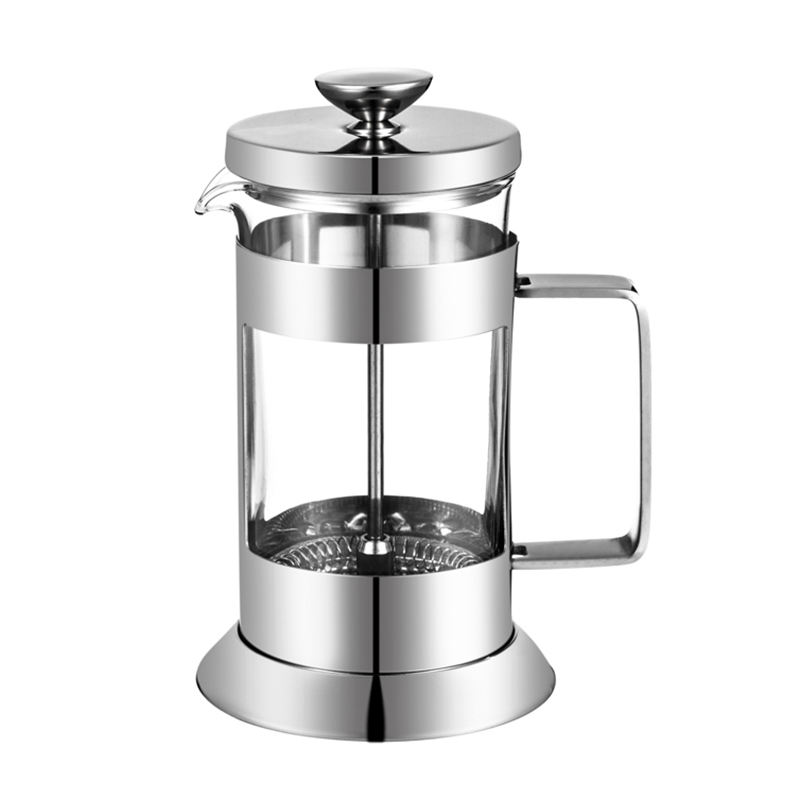 도매 600ML 800ML 1L 프렌치 프레스 커피 메이커 프리미엄 유리 커피 포트 프렌치 프레스 나무 손잡이