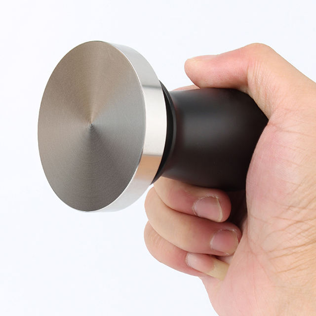 51mm 커피 탬퍼 압력 조절 보정 에스프레소 핸드 탬퍼 304 스테인레스 스틸베이스 블랙