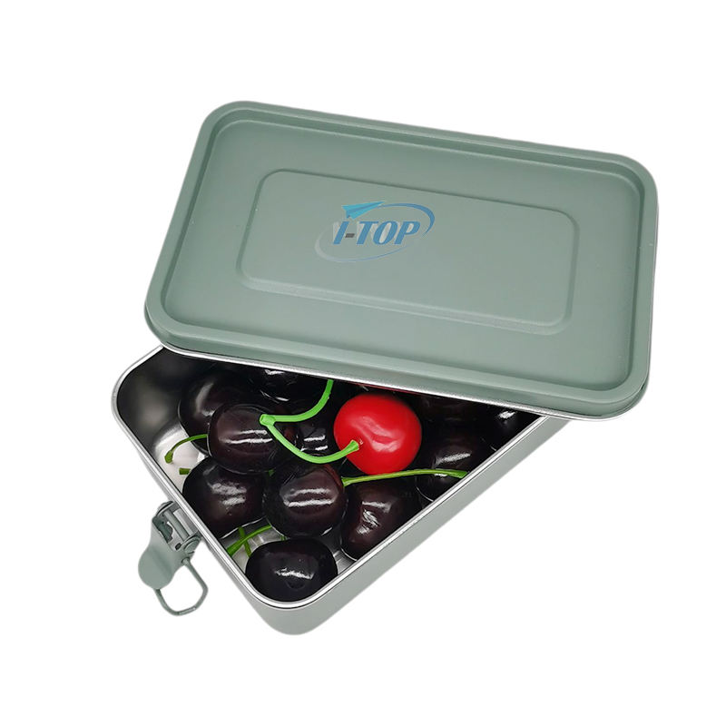 2022 아마존 도매 Leakageproo 스테인리스 아이 음식 콘테이너 학교 금속 Bento 도시락 상자