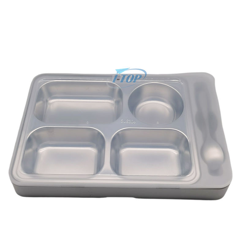 2022 아마존 도매 Leakageproo 스테인리스 아이 음식 콘테이너 학교 금속 Bento 도시락 상자
