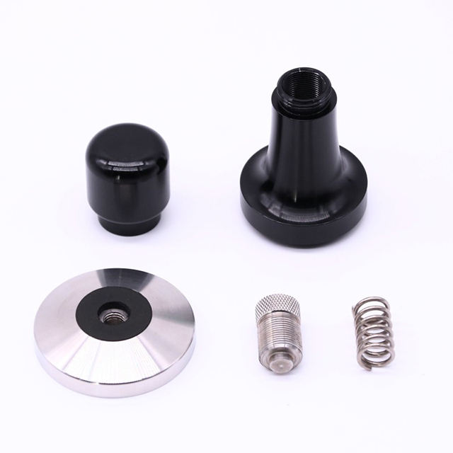 블랙 알루미늄 핸들 및 스탠드 Barista Espresso Tamper 51-58mm 기본 커피 Tamper with Spring