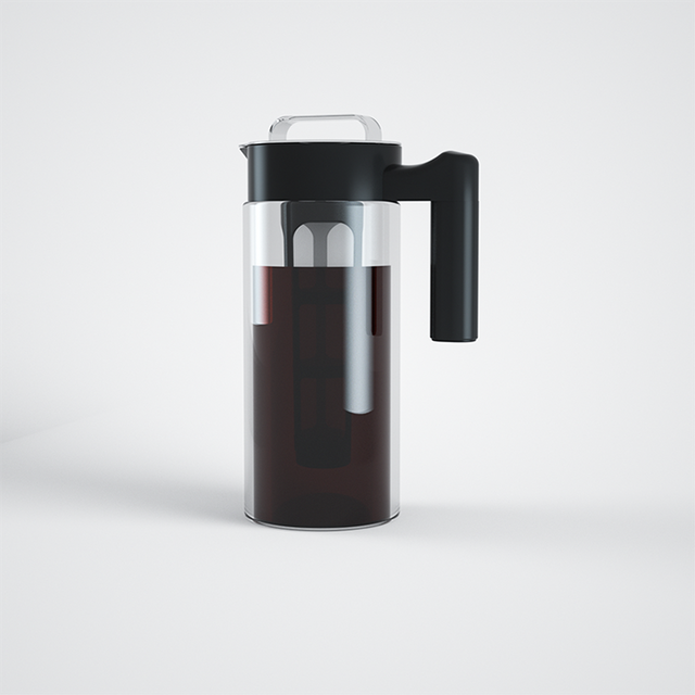 친환경 BPA 무료 도매 1300ml 붕규산 투명 유리 콜드 브루 아이스 커피 메이커 투수 이동식 주입기