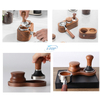 커피 필터 탬퍼 홀더 58mm 나무 에스프레소 탬퍼 매트 스탠드 탬핑 스테이션 논슬립 피트가있는 에스프레소 탬퍼 홀더