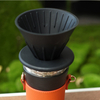 재사용 가능한 접이식 콘 필터 홀더 Cold Brew Drip Collapsible Pour Over Silicone Coffee Dripper