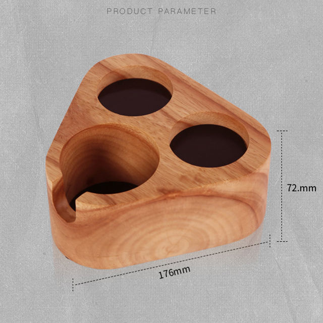 Portafilter stander 커피 탬퍼 매트 우드 홀더, 커피 탬퍼 홀더, 나무 커피 홀더
