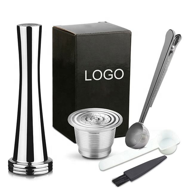 2022 신제품 Nespresso 리필 가능 호환 커피 필터 캡슐 포드 재사용 가능한 스테인레스 스틸 커피 캡슐