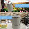 1.3 Gal Composter with Lid Gavinizational 아연 금속 주방 수조 녹 방지 퇴비 빈 숯 필터 포함