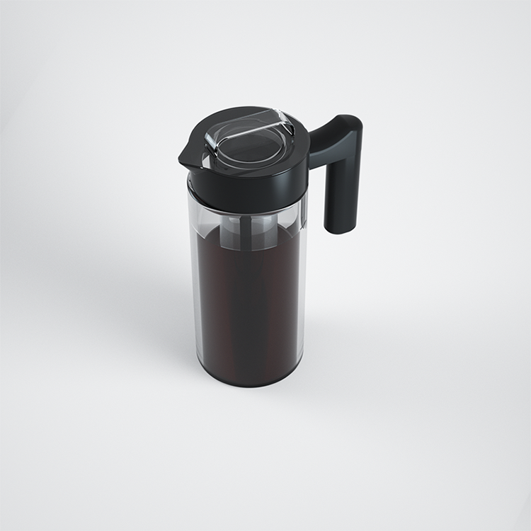친환경 BPA 무료 도매 1300ml 붕규산 투명 유리 콜드 브루 아이스 커피 메이커 투수 이동식 주입기
