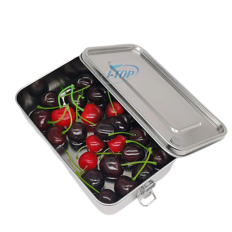 2022 아마존 도매 Leakageproo 스테인리스 아이 음식 콘테이너 학교 금속 Bento 도시락 상자