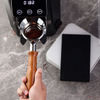 Ecocoffee Delonghi 용 51mm 커피 에스프레소 밑면이없는 나무 손잡이 커피 Portafilter