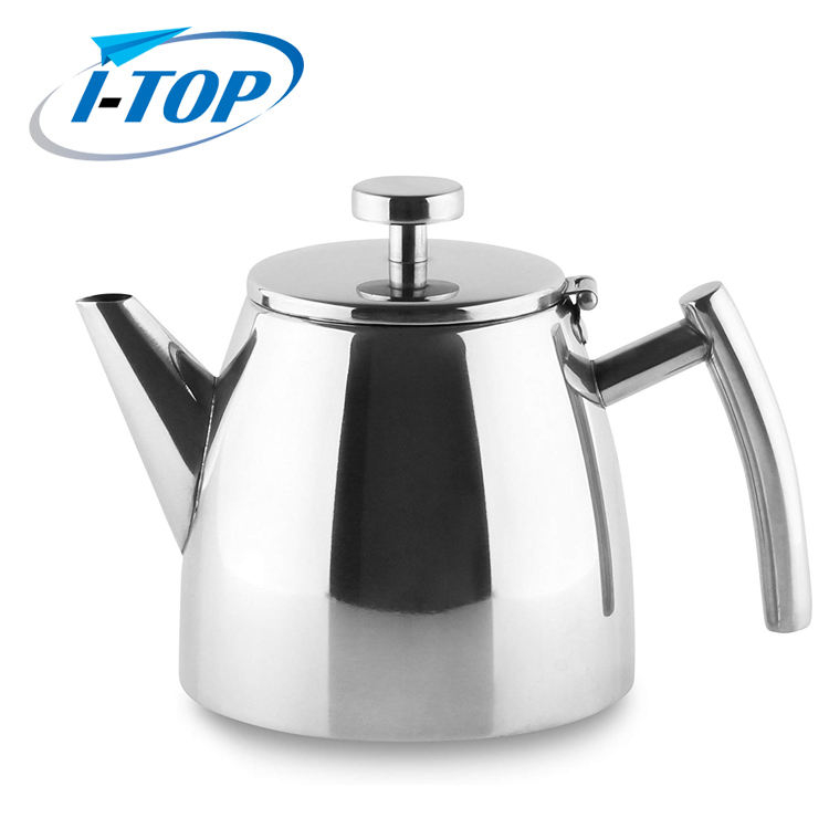 Removeable Infuser가 있는 스테인레스 스틸 이중 벽 찻주전자 과일 초본 및 주입을 위한 1.2L Stovetop 차 메이커