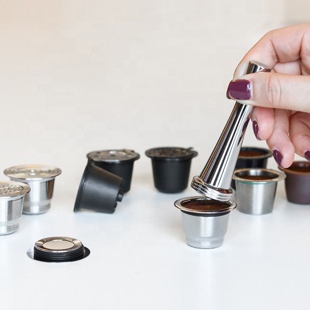 2022 신제품 Nespresso 리필 가능 호환 커피 필터 캡슐 포드 재사용 가능한 스테인레스 스틸 커피 캡슐